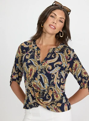 Haut à motif paisley