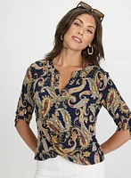 Haut à motif paisley