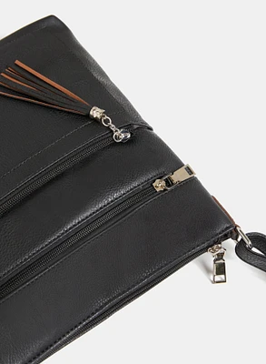 Vegan Leather Crossbody Bag