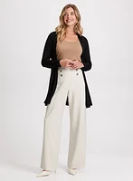 Open Front Top & Wide Leg Pants