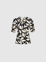 Leaf Print Top