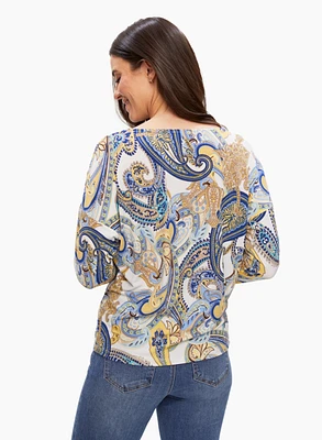 Paisley Print Tee