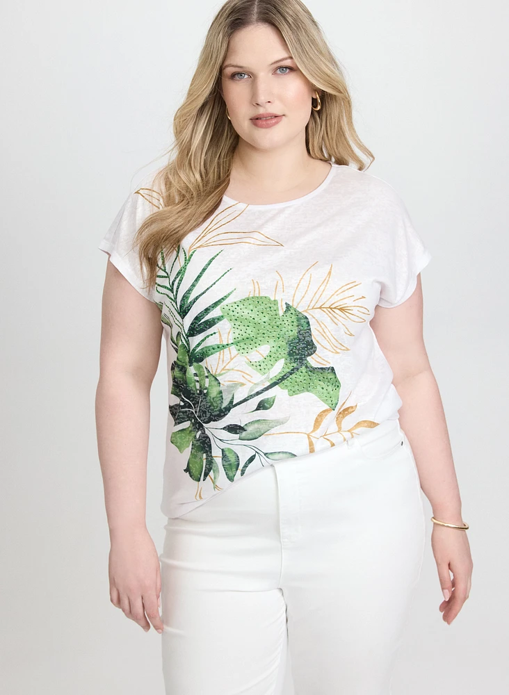 Tropical Print T-Shirt
