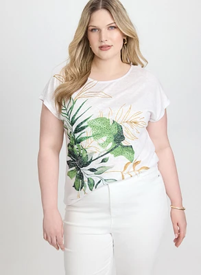 Tropical Print T-Shirt