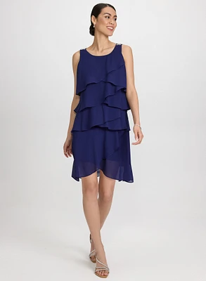 Robe en chiffon étag