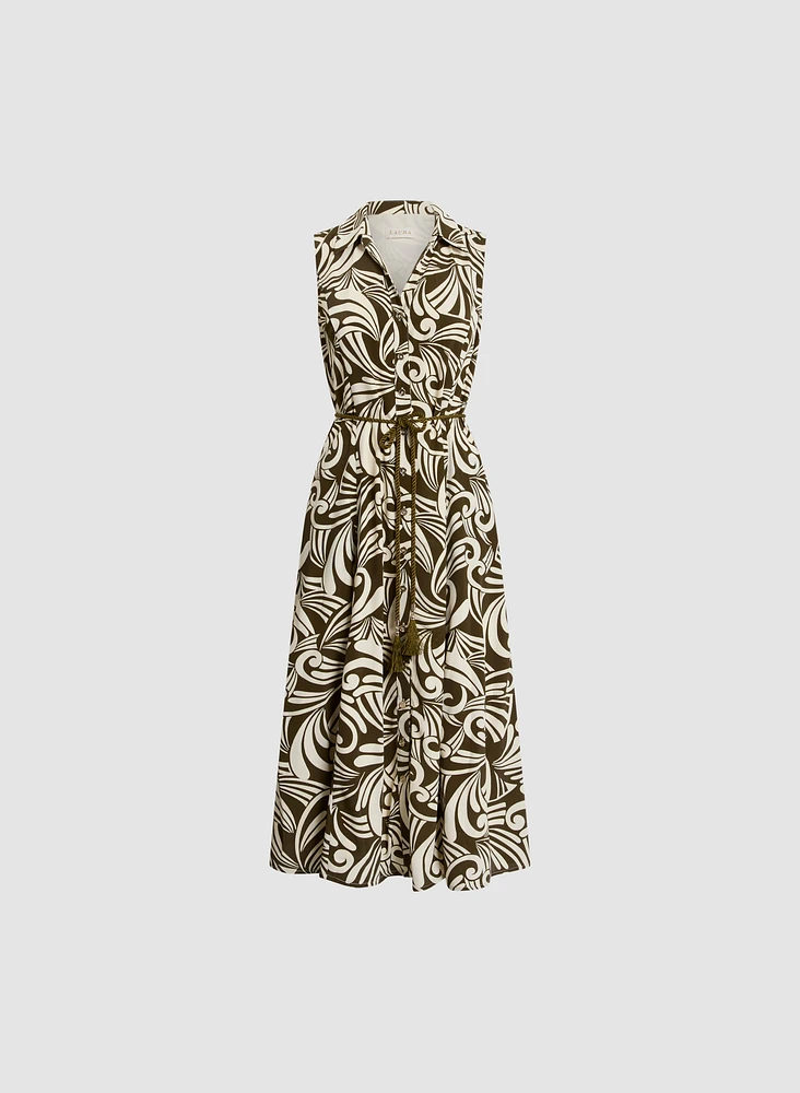 Robe de jour à motif géométrique