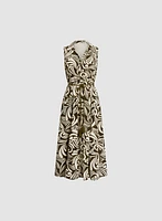 Robe de jour à motif géométrique