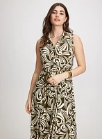 Robe de jour à motif géométrique
