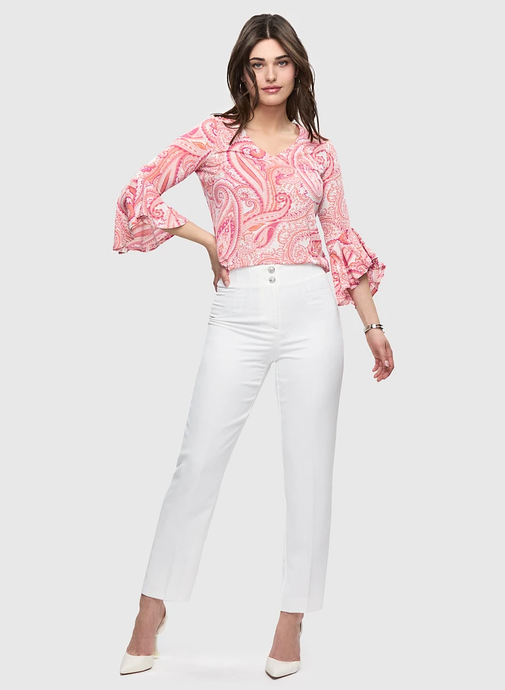 Paisley 3/4 Bell Sleeve Top