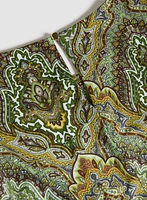 Robe paisley à fente avant