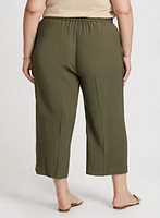 Pull-On Straight Leg Capris