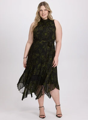 Floral Halter Neck Dress