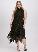 Floral Halter Neck Dress
