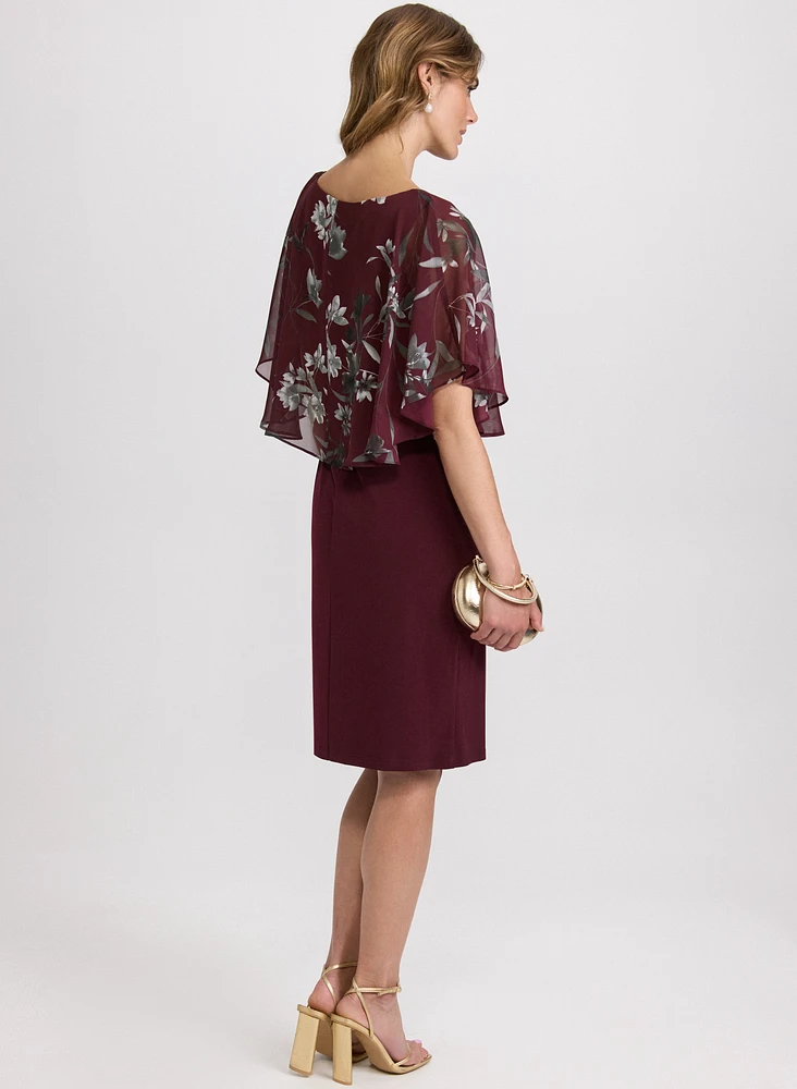 Robe à superposition florale