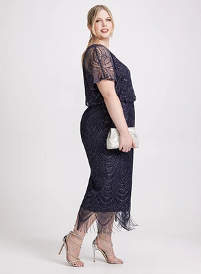 Crochet Lace Evening Dress