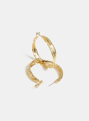 Twisted Hoop Earrings