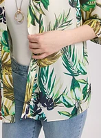 Blouse tropicale ouverte