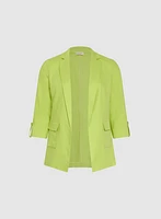 Blazer en mélange de lin