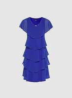 Tiered Chiffon Dress