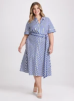 Striped Shirt Dress