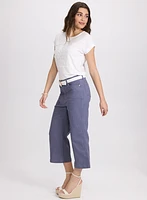 Cropped Flare-Leg Jeans