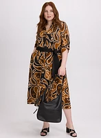 Robe-chemisier à motif paisley