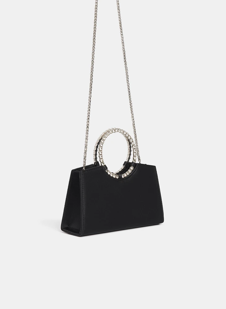 Crystal Top Handle Clutch