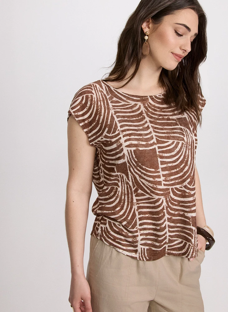 Abstract Print Top