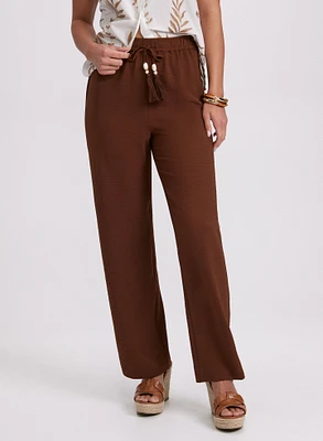 Olivia Crinkled Wide-Leg Pants