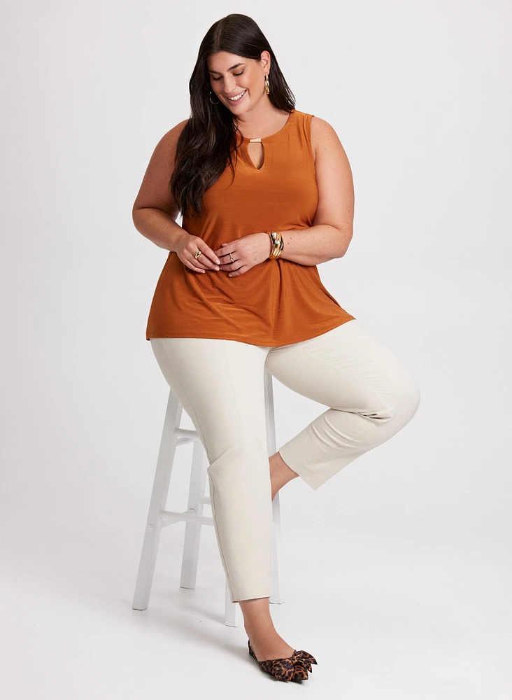 Sleeveless Top & Slim Leg Pants