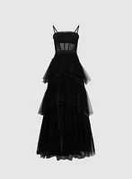 Tiered Corset-Style Dress