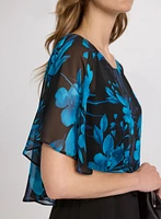 Floral Capelet Dress