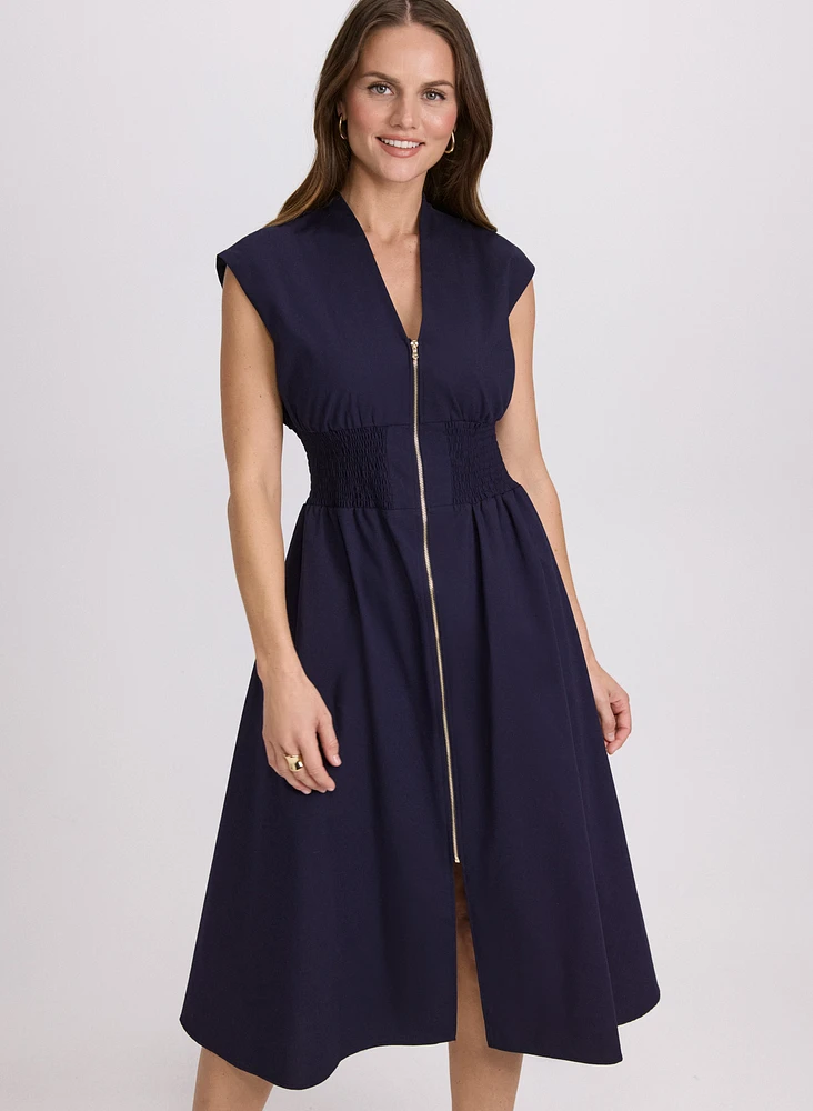 Zip Closure Dress