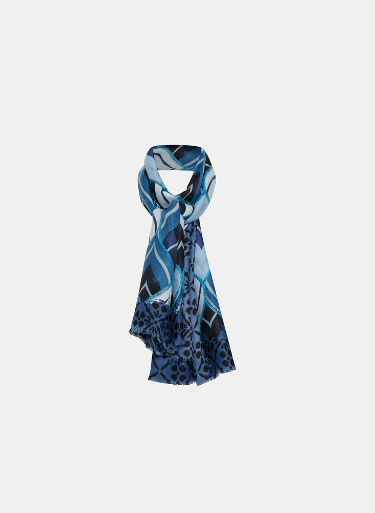 Geometric Print Scarf