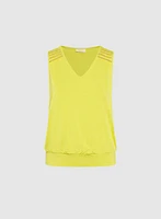 Sleeveless Beaded Top