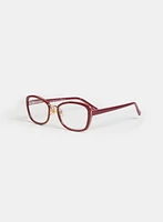 Oval Metallic Detail Reading Glasses