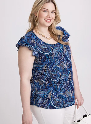 Paisley Print Top