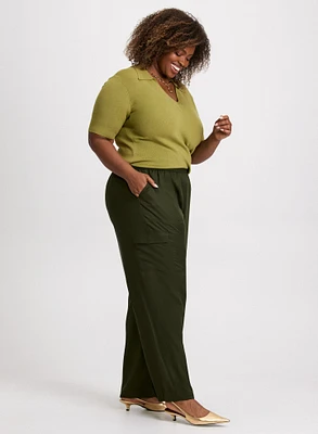 Olivia Cargo Wide-Leg Pants