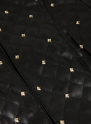 Studded Vegan Leather Jacket