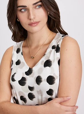 Abstract Polka Dot Top