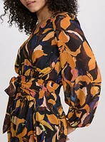 Robe florale en chiffon