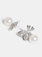 Boucles d'oreilles à boucle et perle