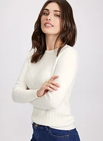 Pull à tricot torsad