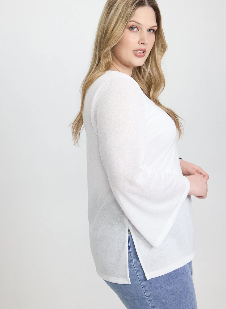 Bell Sleeve Pullover Top