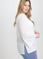 Bell Sleeve Pullover Top