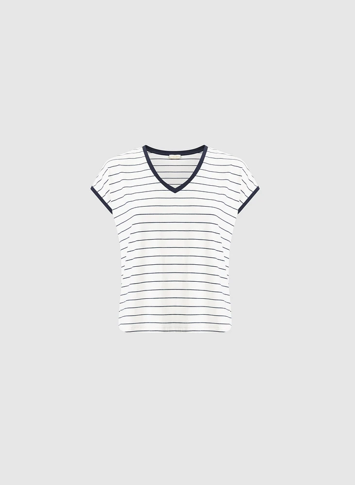 Stripe Print T-Shirt