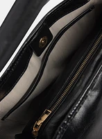 Vegan Leather Handbag & Pouch Set