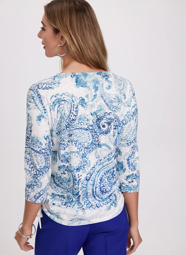 Paisley Print Top