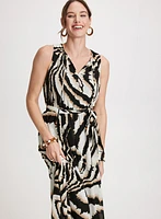 Robe maxi à imprimé zèbre