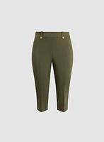 Side Slit Pull-On Capris